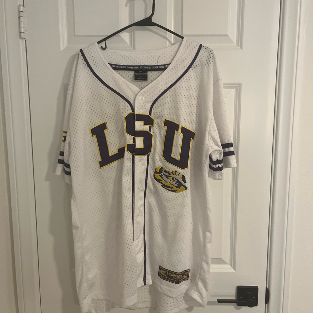Colosseum White and Purple Jersey